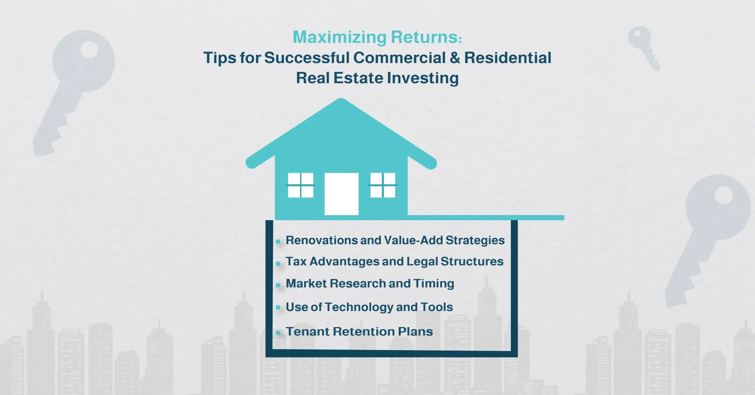 Maximizing Returns Tips for Successful Commercial and Residential Real Estate Investing