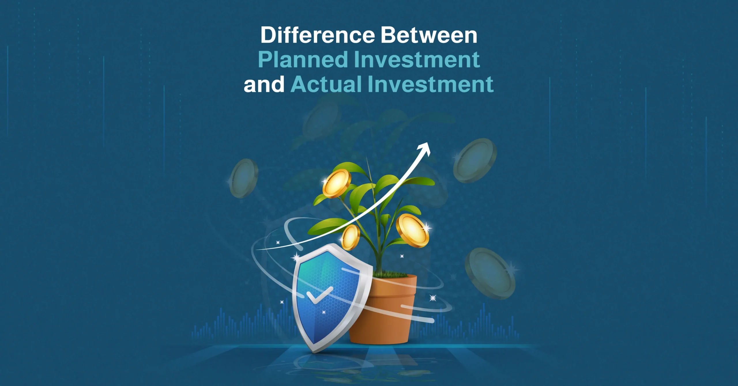 difference between planned investment and actual investment
