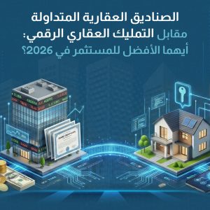الصناديق العقارية المتداولة مقابل التمليك العقاري الرقمي: أيهما الأفضل للمستثمر في 2026؟