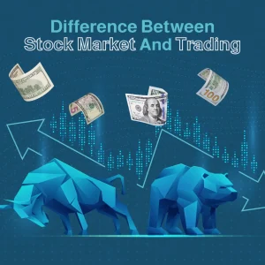 difference between stock market and trading